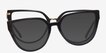 Vive Clip-On Black Plastic, MetalEyeglass Frames from EyeBuyDirect, Front View