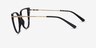 Vive Clip-On Black Plastic-metalEyeglass Frames from EyeBuyDirect, Side View