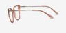 Vive Clip-On Coral MetalEyeglass Frames from EyeBuyDirect, Side View