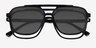 Hooper Clip-On Black PlasticEyeglass Frames from EyeBuyDirect, Closed View