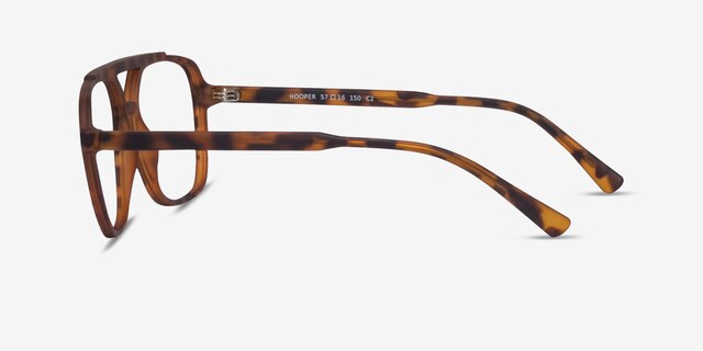 Hooper Clip-On Tortoise PlasticEyeglass Frames from EyeBuyDirect, Side View