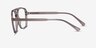Hooper Clip-On Gray PlasticEyeglass Frames from EyeBuyDirect, Side View