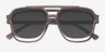 Hooper Clip-On Gray PlasticEyeglass Frames from EyeBuyDirect, Closed View
