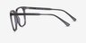 Coppi Clip-On Gris PlastiqueMontures de lunettes de vue d'EyeBuyDirect, Vue de Côté