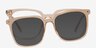 Coppi Clip-On Pink PlasticEyeglass Frames from EyeBuyDirect, Front View