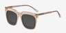 Coppi Clip-On Pink PlasticEyeglass Frames from EyeBuyDirect, Angle View