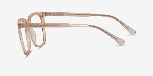 Coppi Clip-On Pink PlasticEyeglass Frames from EyeBuyDirect, Side View