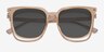 Coppi Clip-On Pink PlasticEyeglass Frames from EyeBuyDirect, Closed View