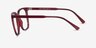 Coppi Clip-On Red PlasticEyeglass Frames from EyeBuyDirect, Side View