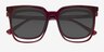 Coppi Clip-On Red PlasticEyeglass Frames from EyeBuyDirect, Closed View