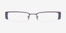 Swanson Purple MetalEyeglass Frames from EyeBuyDirect, Front View