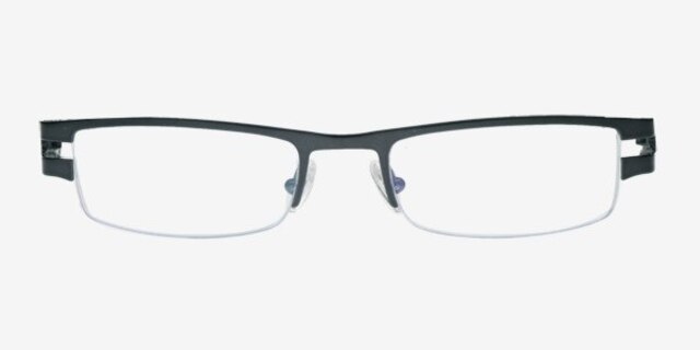 Gabriel Black MetalEyeglass Frames from EyeBuyDirect, Front View