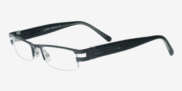 Gabriel Black MetalEyeglass Frames from EyeBuyDirect, Angle View