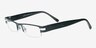 Gabriel Black MetalEyeglass Frames from EyeBuyDirect, Angle View