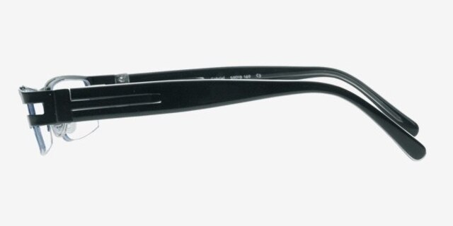 Gabriel Black MetalEyeglass Frames from EyeBuyDirect, Side View