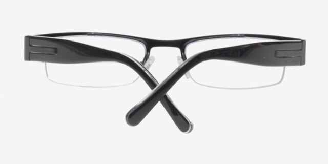 Gabriel Black MetalEyeglass Frames from EyeBuyDirect, Closed View