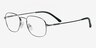 Touch GunmetalEyeglass Frames from EyeBuyDirect, Angle View