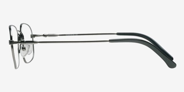 Touch GunmetalEyeglass Frames from EyeBuyDirect, Side View