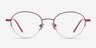 Opposition Rouge MétalMontures de lunettes de vue d'EyeBuyDirect, Vue de Face