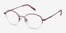 Opposition Rouge MétalMontures de lunettes de vue d'EyeBuyDirect, Vue d'Angle