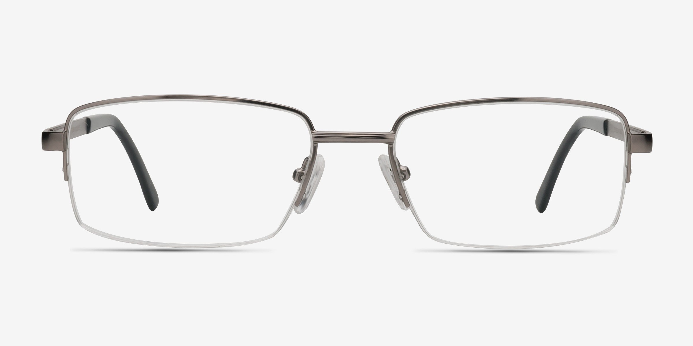 Axis Rectangle Gunmetal Glasses for Men | Eyebuydirect Canada