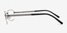 Axis Gunmetal MetalEyeglass Frames from EyeBuyDirect, Side View