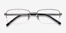 Axis Gunmetal MetalEyeglass Frames from EyeBuyDirect, Closed View