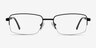 Axis Black MetalEyeglass Frames from EyeBuyDirect, Front View