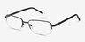Axis Black MetalEyeglass Frames from EyeBuyDirect, Angle View
