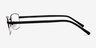 Axis Black MetalEyeglass Frames from EyeBuyDirect, Side View