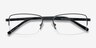 Axis Black MetalEyeglass Frames from EyeBuyDirect, Closed View