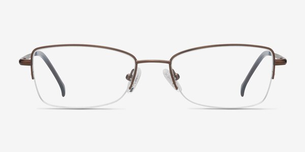 Ecru Bronze Métal Montures de lunettes de vue