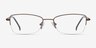 Ecru Bronze MetalEyeglass Frames from EyeBuyDirect, Front View