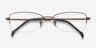 Ecru Bronze MetalEyeglass Frames from EyeBuyDirect, Closed View