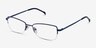 Ecru Navy MetalEyeglass Frames from EyeBuyDirect, Angle View