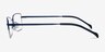 Ecru Navy MetalEyeglass Frames from EyeBuyDirect, Side View