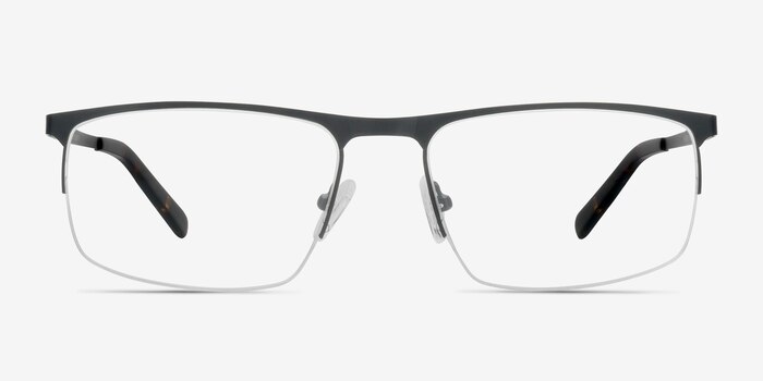Wayne Black Metal Eyeglass Frames from EyeBuyDirect
