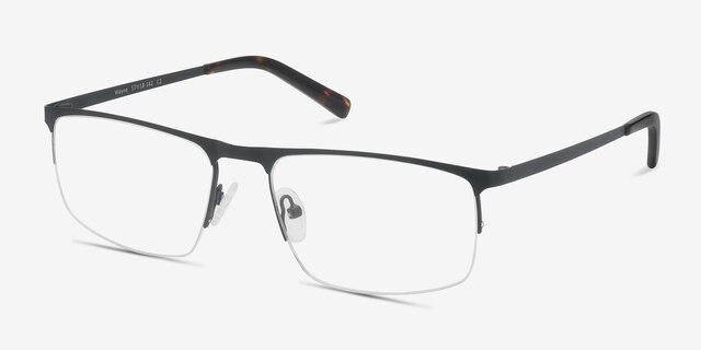 Wayne Black MetalEyeglass Frames from EyeBuyDirect, Angle View