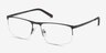 Wayne Black MetalEyeglass Frames from EyeBuyDirect, Angle View