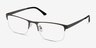 Grip Gunmetal MetalEyeglass Frames from EyeBuyDirect, Angle View