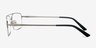 Inlet Matte Silver MetalEyeglass Frames from EyeBuyDirect, Side View