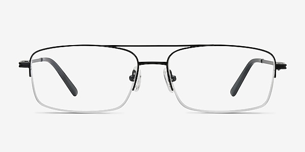 Inlet Black Metal Eyeglass Frames