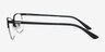 Cornet Black MetalEyeglass Frames from EyeBuyDirect, Side View