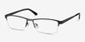 Fife Black MetalEyeglass Frames from EyeBuyDirect, Angle View