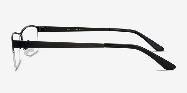 Fife Black MetalEyeglass Frames from EyeBuyDirect, Side View