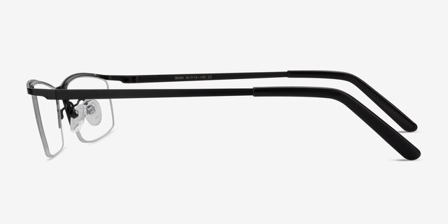 Boon Black MetalEyeglass Frames from EyeBuyDirect, Side View