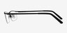 Boon Black MetalEyeglass Frames from EyeBuyDirect, Side View
