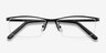 Boon Black MetalEyeglass Frames from EyeBuyDirect, Closed View