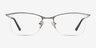 Vespid Light Gunmetal MetalEyeglass Frames from EyeBuyDirect, Front View