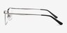 Vespid Light Gunmetal MetalEyeglass Frames from EyeBuyDirect, Side View